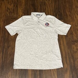 Cutter & Buck Men's Polo Shirt Size L Pro Football Hall of Fame Embroidery